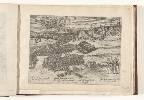 Battle of Dahlen, 1568, Frans Hogenberg, 1568 - 1570 Canvas Print