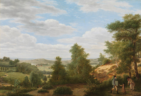 View of the Valley of Montmorency near Saint-Leu-la-Forêt, Pieter Rudolph Kleijn, 1808 Canvas Print