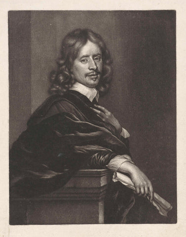 Portrait of Govert Flinck, Wallerant Vaillant, 1658 - 1677 Canvas Print