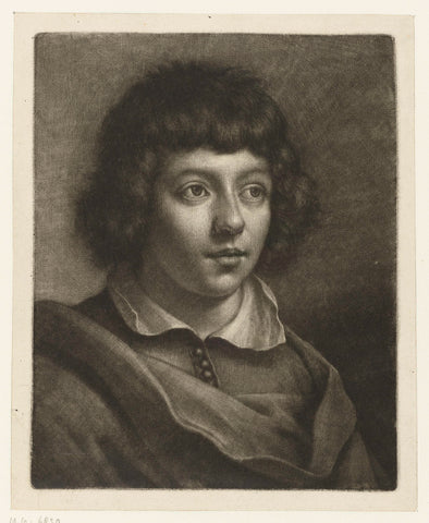 Boy with a folded collar, Wallerant Vaillant, 1658 - 1677 Canvas Print