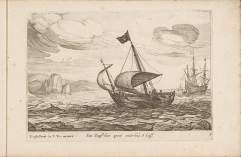 Dogger of dogboot, Robert de Baudous (possibly), 1670 - 1726 Canvas Print