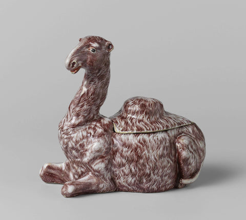 Pair of tureens in the form of dromedaries, Arie Blankers (possibly), c. 1758 - c. 1764 Canvas Print