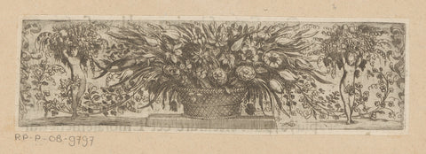 Fries met bloemenmand, Sébastien Leclerc (I), in or before 1664 Canvas Print