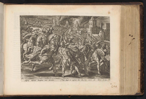 Imprisonment of King Sedekia, Antonie Wierix (II), 1646 Canvas Print