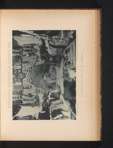 View of fur from Norway at the Antwerp World's Fair in 1894, Charles Bernhoeft, 1894 Canvas Print