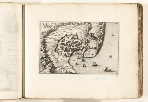 Gezicht op Senj, ca. 1702, anonymous, 1702 - 1703 Canvas Print