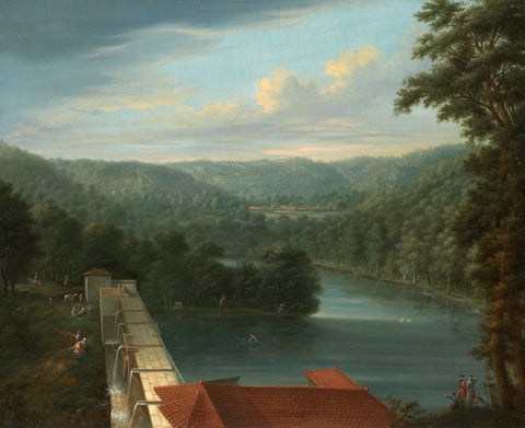 The Water Reservoirs, the so-called Bends, in Belgrade Forest, Johann Christian Vollerdt, 1744 - 1763 Canvas Print