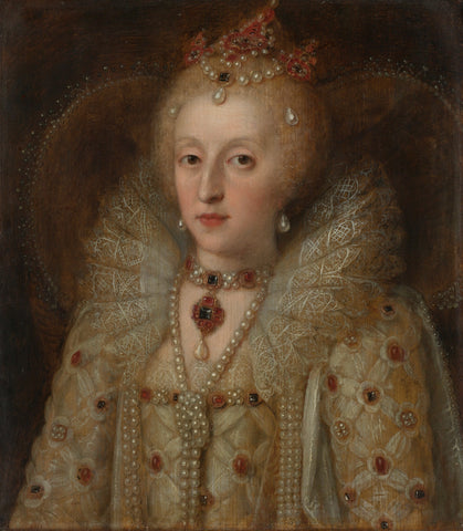 Portrait of Elizabeth I, Queen of England, anonymous, 1550 - 1599 Canvas Print