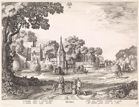 May, Jan van de Velde (II), 1618 Canvas Print