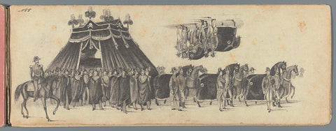 Funeral procession of Anna Paulowna (sheet 8), 1865, anonymous, 1865 Canvas Print