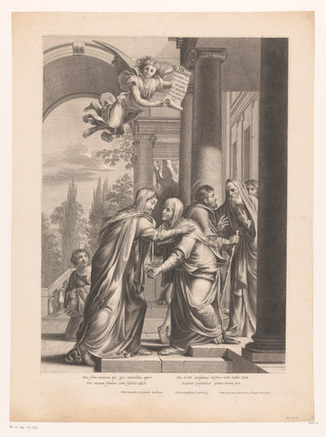 Visitation, Pierre Daret, 1614 - 1657 Canvas Print