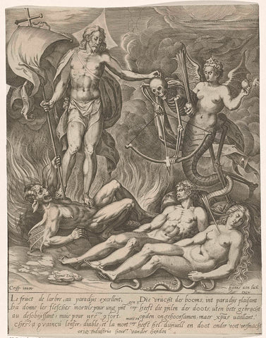 Death of Adam and Eve, Jan Ditmaer, 1548 - 1603 Canvas Print