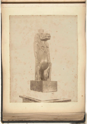 Statue of Thoueris in an Egyptian museum, G. Lekegian & Co., c. 1880 - c. 1900 Canvas Print