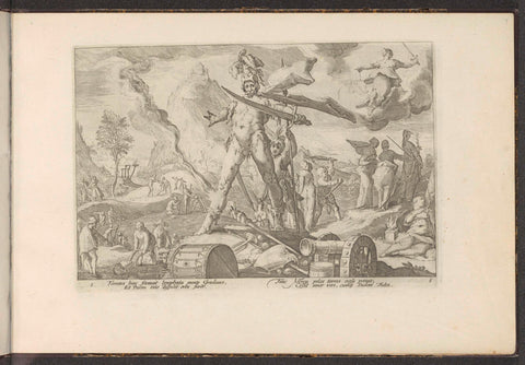 Iron Age, Hendrick Goltzius (workshop of), 1728 Canvas Print