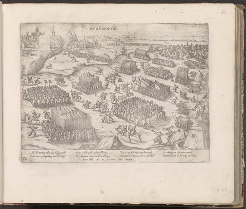 Roermond taken by William of Orange, 1572, Frans Hogenberg, 1574 - c. 1578 Canvas Print