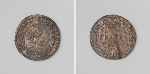 Twenty-year truce of Regensburg between France, the Emperor, Spain and the Netherlands, calculation medal minted by order of the Board of Finance, anonymous, 1684 Canvas Print