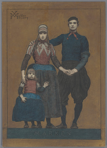 The Holy Family, Marken, Xavier Mellery, c. 1889 Canvas Print