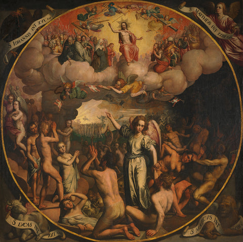 Last Judgment, Aert Pietersz., 1611 Canvas Print