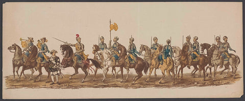 Delft parade of 1862, first group, Willem Bernardus IJzerdraat, 1862 Canvas Print