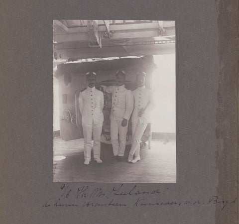 Officers of armoured carrier Hr. Ms. Zeeland, anonymous, 1912 Canvas Print