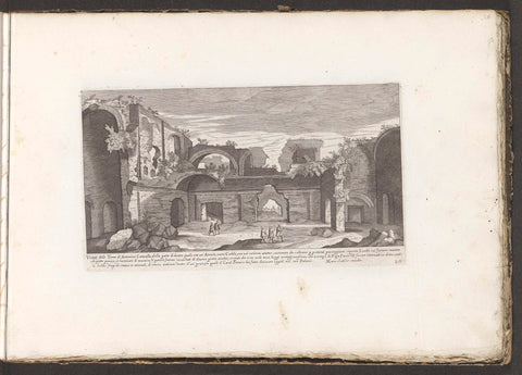 Baths of Caracalla, inside, anonymous, 1680 Canvas Print