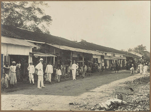 Bennink and Riphagen in a street, anonymous, 1914 - 1919 Canvas Print