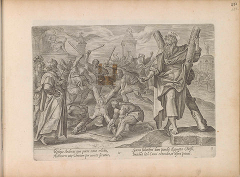 Martyrdom of Andrew, anonymous, 1643 Canvas Print