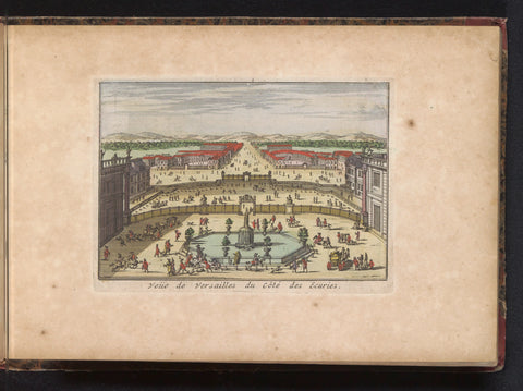 Palace and Gardens of Versailles, anonymous, 1735 Canvas Print