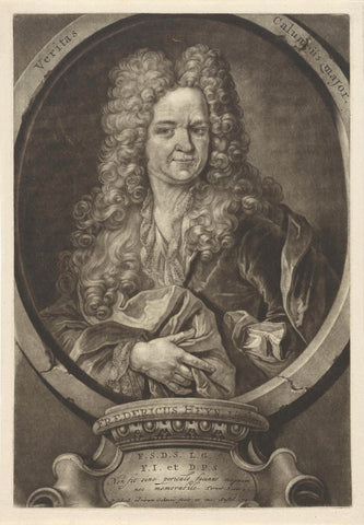 Portrait of Friedrich Heyn, Pieter Schenk (I), 1704 Canvas Print