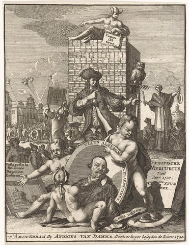 Titelpagina voor de Europische Mercurius van 1720, anonymous, 1720 Canvas Print