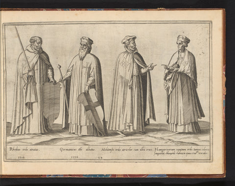 Four ecclesiastical prelates from different countries, Abraham de Bruyn, in or before 1581 Canvas Print