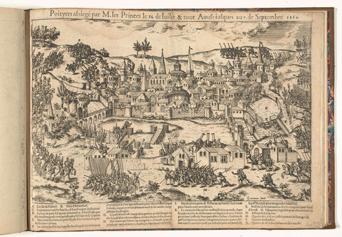 Siege of Poitiers, 1569, Jean Perrissin, 1569 - 1570 Canvas Print