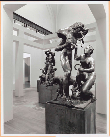 In front Venus and Adonis, in the middle Laocoon and its sons, c. 1998 - c. 1999 Canvas Print