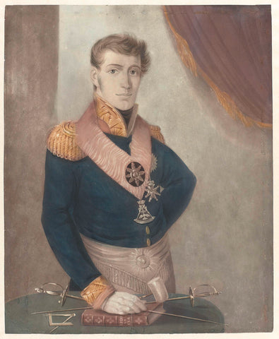 Prince Frederick of the Netherlands as Grand Master of freemasons, 1817, anonymous, 1817 Canvas Print