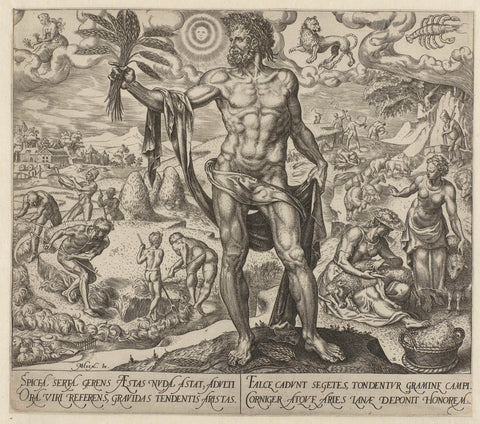 Summer, Philips Galle, 1563 Canvas Print