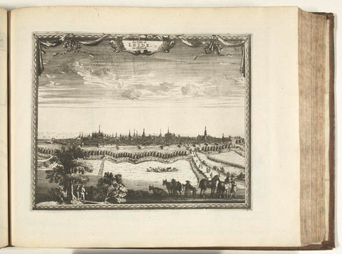 View of Leiden, 1726, anonymous, 1726 Canvas Print