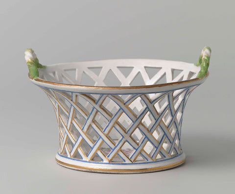 Basket, Manufactuur Oud-Loosdrecht, c. 1778 - c. 1782 Canvas Print