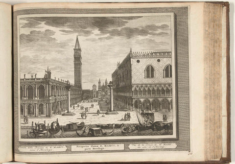 Piazza San Marco te  Venetië, 1726, anonymous, 1726 Canvas Print