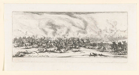 Battle, Jacques Callot, 1633 Canvas Print