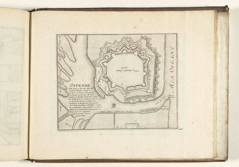 Map of Ostend, 1726, anonymous, 1726 Canvas Print