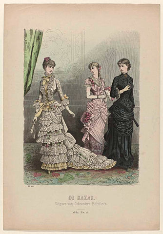 De Bazar, 1882, No. 16, Pl. 511, anonymous, 1882 Canvas Print