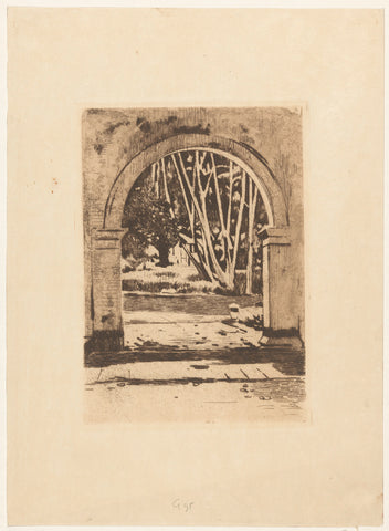 Gate of Hotel Bellevue in Buitenzorg, Willem Witsen, c. 1921 Canvas Print