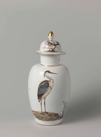 Lidded vase, Meissener Porzellan Manufaktur, c. 1745 Canvas Print