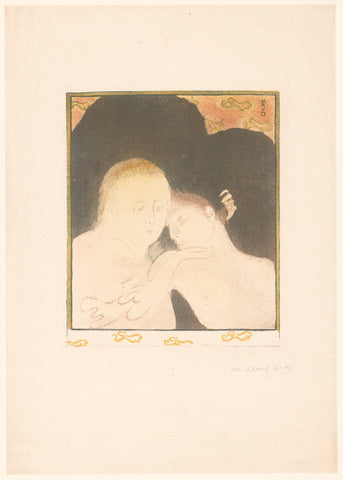 Woman cherishes young man, Maurice Denis, 1893 Canvas Print