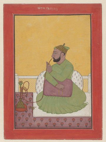 Portrait of Umed Singh van Chamba, anonymous, 1750 Canvas Print