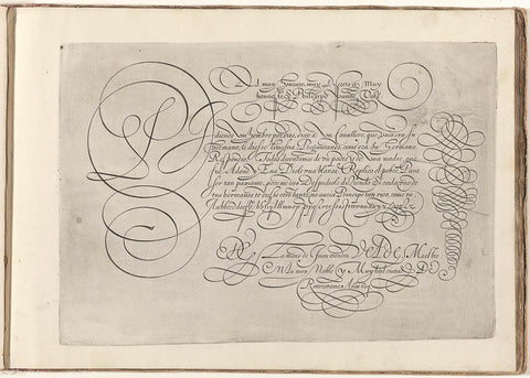 Schrijfvoorbeeld: To the very honoured, Simon Frisius, 1608 Canvas Print