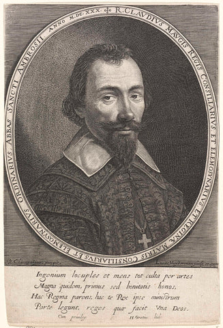 Portrait of Claude Maugis, Lucas Vorsterman (I), 1630 Canvas Print