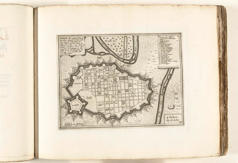 Map of Turin, c. 1702, anonymous, 1702 - 1703 Canvas Print