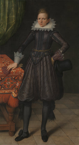 Portrait of Peter Courten, Salomon Mesdach (attributed to), 1617 Canvas Print