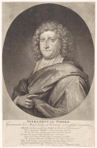 Portrait of Sybrand van Noord, Pieter Schenk (I), 1702 Canvas Print